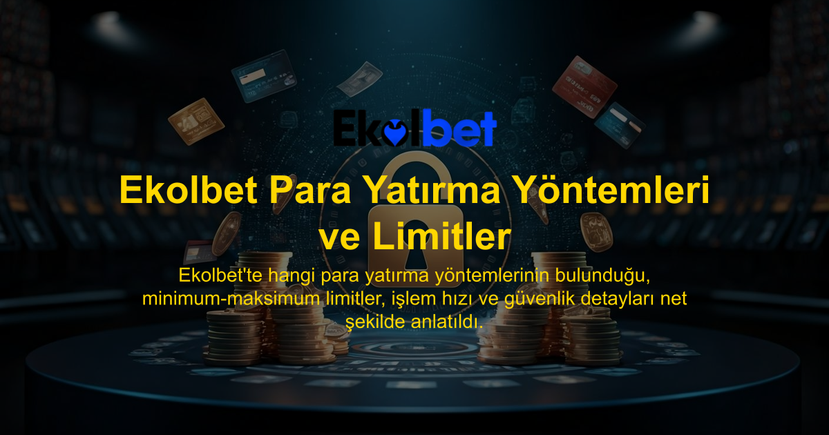 Ekolbet Para Yatırma Yöntemleri ve Limitler
